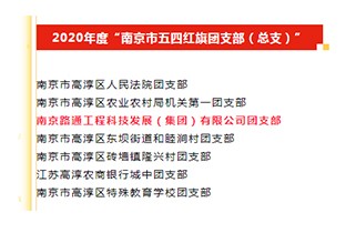 喜报！路通团支部荣获2020年度“南京市五四红旗团支部”荣誉称号