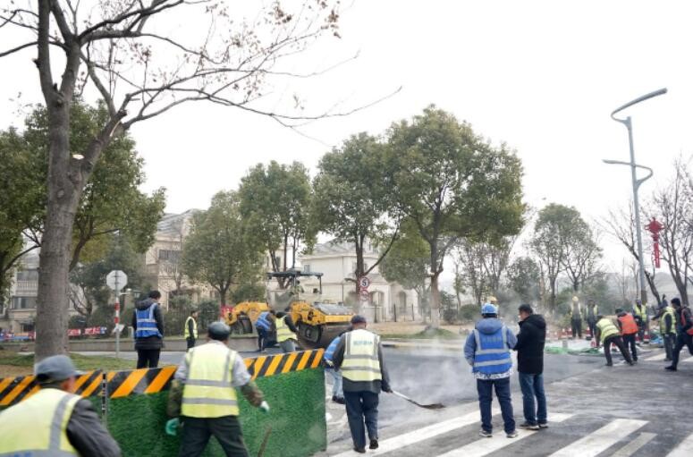 高淳建发：路口优化改造 群众出行更安全